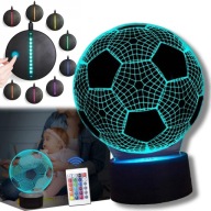 JA31 Lampka Nocna 3d Do PiłKi Nożnej Prezent Urodzinowy Z Pilotem Domu