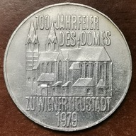 20. Austria 100 szylingów, 1979, 700 rocznica - Wiener Neustadt Ag. Srebro