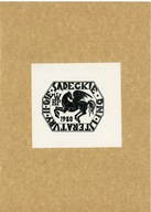 JAN HASSO- AGOPSOWICZ EX LIBRIS II SĄDECKIE DNI LITERATURY WBP NOWY SĄCZ