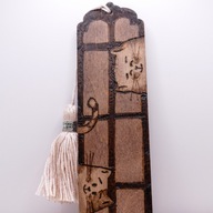 ZAKŁADKA DO KSIĄŻKI RĘCZNIE ROBIONA WYPALANA - "KOTY" - PREZENT Handmade