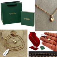 Naszyjnik złoty pozłacany serce Golden Celebrity 50 cm