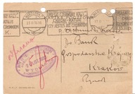 BANK GOSPODARSTWA KRAJOWEGO -ODDZIAŁ KRAKÓW -karta 1935 rok Cp64