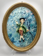 WŁOCHY przestrzenny OBRAZ figurka panicz INNY