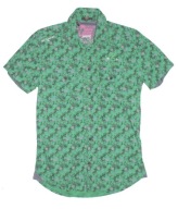 JACK&JONES_Cudna KOSZULA_zielona kwiaty BOHO_M