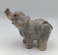 Młody słonik - vintage słoń z ceramiki i figurka kolekcjonerska 16cm