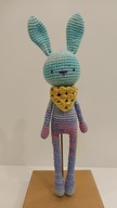 KRÓLIK miś szydełko maskotka zabawka prezent handmade amigurumi ręcznie