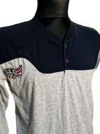 Męska piżama długi rękaw długie spodnie r. M