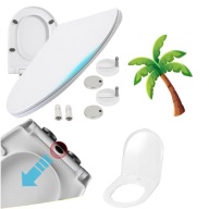 DESKA WC WOLNOOPADAJĄCA UNIWERSALNA WYPINANA EASY CLEAN BIAŁA WYTRZYMAŁA