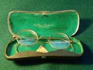 Oficerskie okulary / binokle w etui Optiker Morlock Nurnberg WW II