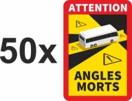 Naklejka, nalepka, 50 sztuk, ANGLES MORTS, BUS