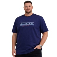 Koszulka bawełniana DYNAMIC granatowy T-shirt męski 7XL NADWYMIAR