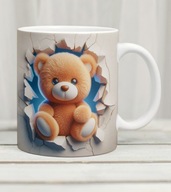 Kubek z misiem, miś pluszowy