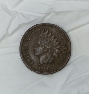 USA - 1 CENT 1902 (2) - INDIANIN - Indian Head - ładna