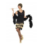 Flappers Sukienka z frędzlami lata 20-30 / Kostium Strój Karnawałowy / M