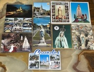 KARTKI POCZTOWE DUŻE OBRAZKI ŚWIĘTE LOURDES FATIMA - 10 SZT