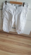 fishbone spodenki 38 białe bawełniane letnie