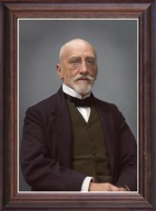 Obraz Rudolf Zuber portret w drewnianej ramie ze szkłem