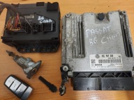 VW PASSAT B6 2.0TDI CR CBA ECU ZESTAW STARTOWY DO ODPALENIA KLUCZ 03L907309