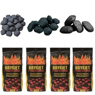 BRYKIET Z WĘGLA DRZEWNEGO 10 KG GRILL (4 x 2,5 KG)