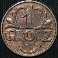 1 grosz 1933 - piękny egzemplarz
