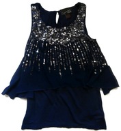 NEXT bluzka bluzeczka TUNIKA CEKINY TIUL BDB