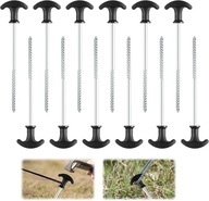 ŚLEDZIE NAMIOTOWE SZPILKI DO NAMIOTU WOJSKOWE DŁUGIE 20 CM KOMPLET 12 SZTUK