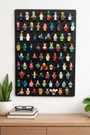 UCHWYT PODSTAWKA do tablic Skadis IKEA na Mini Figurki LEGO Czarne 100 szt