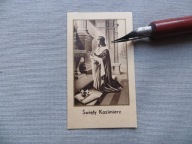 KRAKÓW ŚWIĘTY KAZIMIERZ KORONA BERŁO 1937 ŚWIĘTY OBRAZEK przedw. - 35