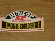 DUNLOP MONTE-CARLO zimowy zwycięzca naklejka z PRL