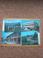 Pocztówka Piwniczna - hotel "Koliba", dom kultury, kościół, "Świetlana"