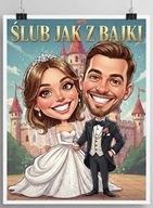 Wyjątkowy plakat z Twojego zdjęcia ze ślubu – Plakat A4 + Antyrama Gratis