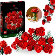 LEGO BUKIET RÓŻ 10328 ZESTAW KWIATY KLOCKI PREZENT UPOMINEK NA DZIEŃ KOBIET