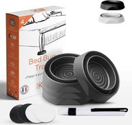 Pułapka na pchły pluskwy nakładka na nóżki łóżka kanapy 4 sztuki czarny