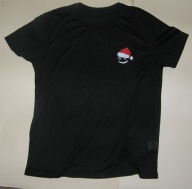 BLUZKA ŚWIĄTECZNA CZARNA MIKOŁAJ T-SHIRT SHEIN 38 - 40