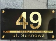 Duża tabliczka adresowa tablica Numer Domu 40x20cm