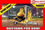 Przyczepa gastronomiczna food truck gotowy biznes kebab fast food 4 m