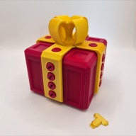 Skręcane pudełko na prezent łamigłówka