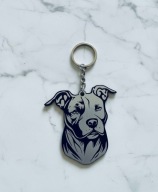 Porządny breloczek na co dzień BRELOK zawieszka do kluczy Amstaff pitbull