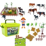 WOOPIE ZESTAW FIGURKI FARMA + KUFEREK 57 EL.