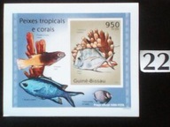 Ryby , Guine-Bissau , MNH cięty