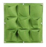 Doniczka WISZĄCA FILC Kaskada WARZYW ZIÓŁ TRUSKAWEK Ogród ZIELNIK 9 miejsc