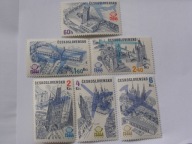 Czechosłowacja - zabytki Pragi z lotu ptaka - WF Praga 1978 Mi. 2324-29 **