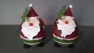 2 x figurka Metal Mikołaj Boże Narodzenie art