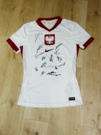 Koszulka reprezentacji Polski z autografami zawodników