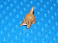 LEGO zwierzęta baby kot kotek kociak z białą brodą