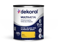 Dekoral Multimetal Farba ANTYKOROZYJNA do metalu RAL 1023 ŻÓŁTY 0,65L