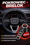 Pokrowiec na kierownice Premium AUDI + brelok