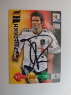 Karta panini autograf Niemcy World Cup Africa 2010 Arne Friedrich