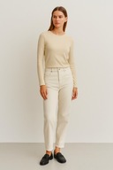 RESERVED – Beżowa bluzka z długim rękawem L