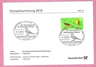 Niemcy 2019, st. Essen, ptaki, trznadel